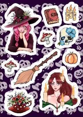 Стікерпак "Відьма травниця 2"